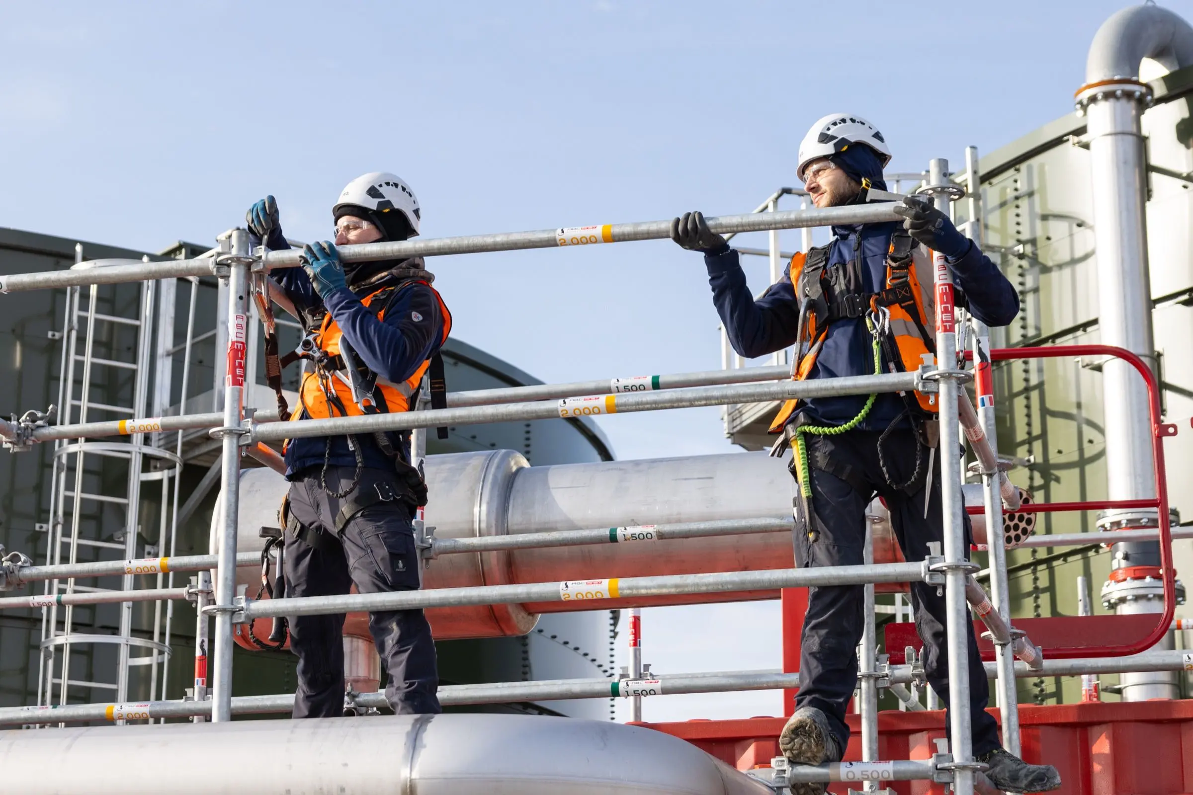 Vérification de la conformité et de la sécurité des ancrages d'un échafaudage