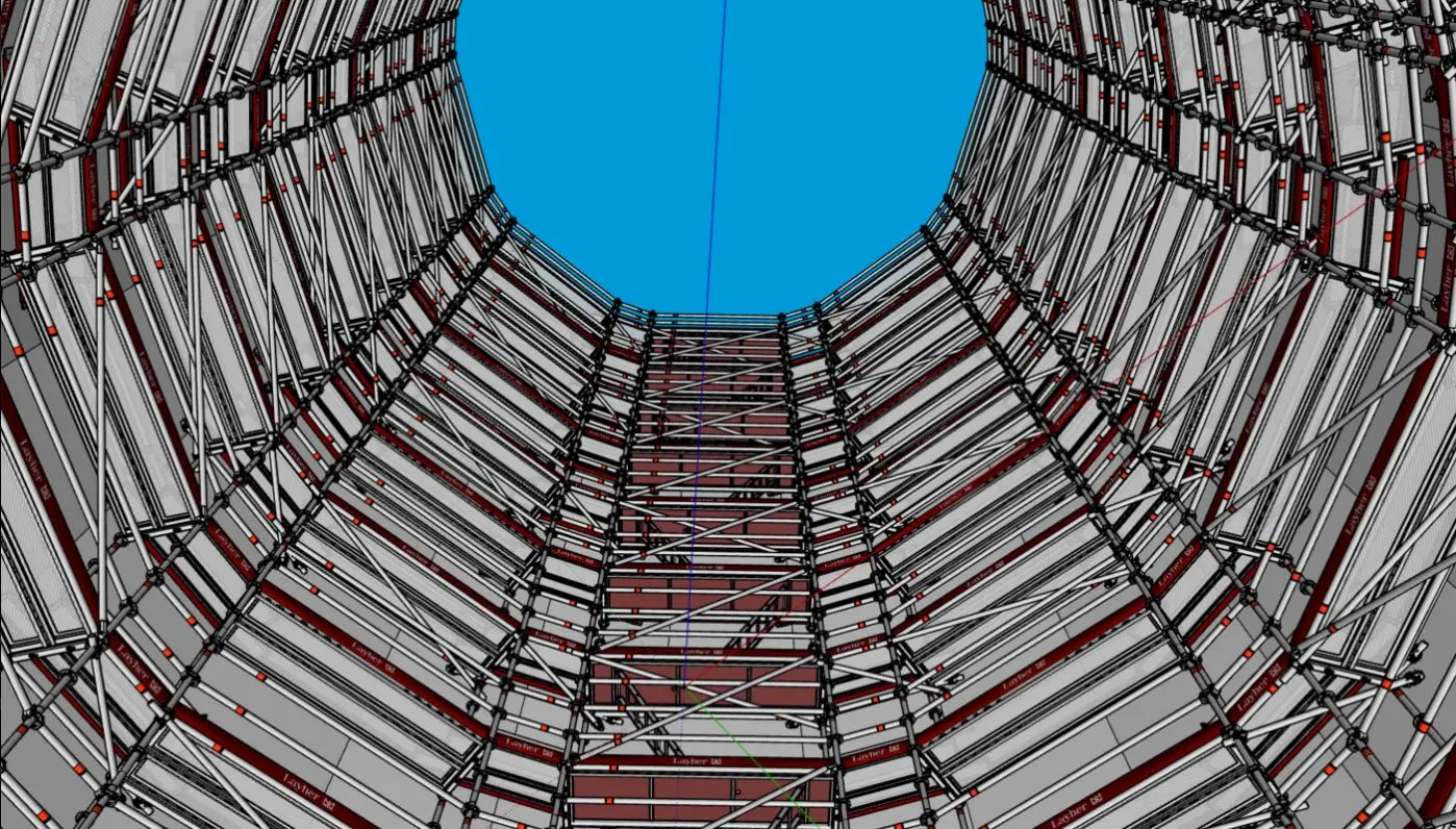 Montage d'échafaudage en espace confiné pour intervention CATEC