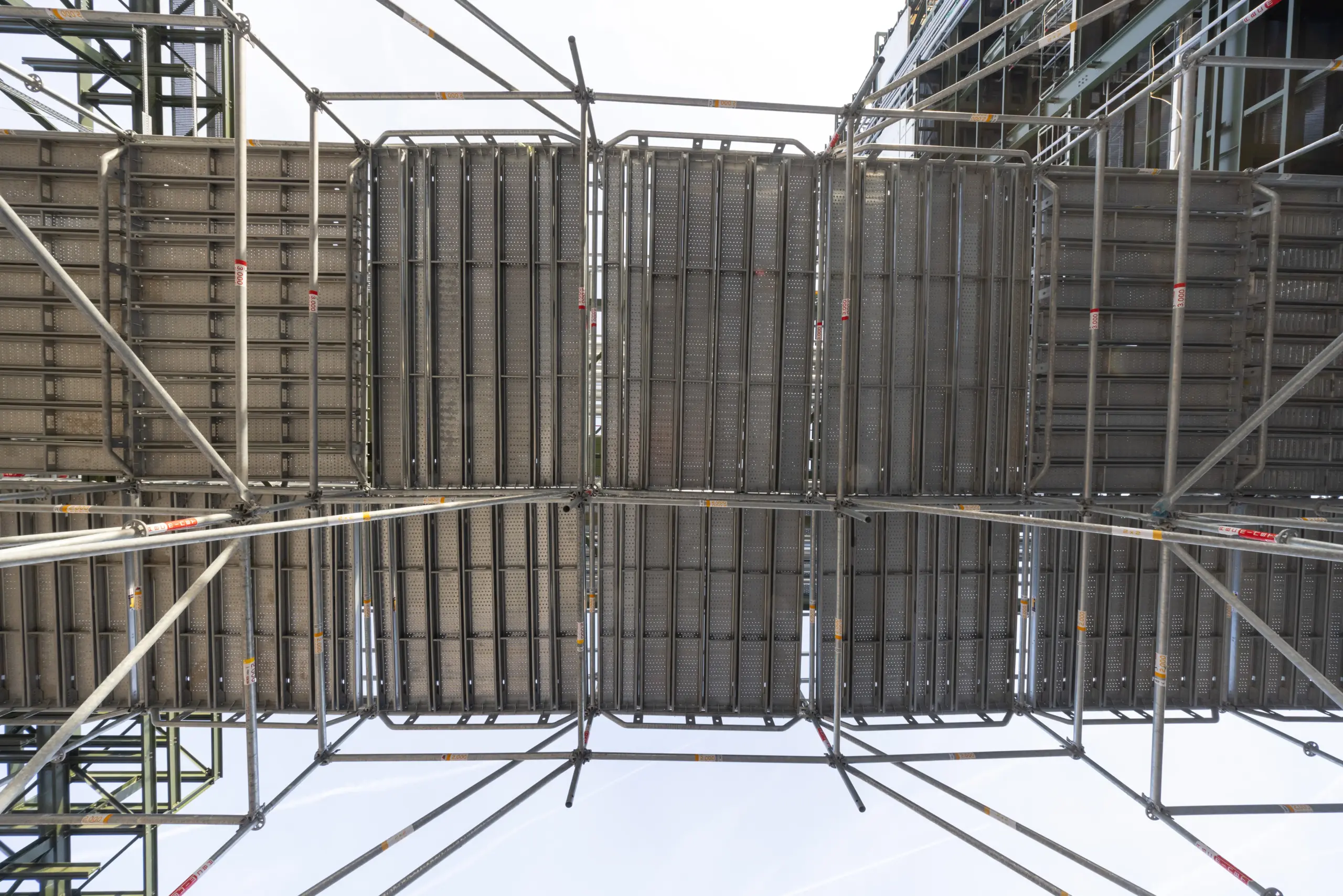 Plateforme vue en contre-plongée