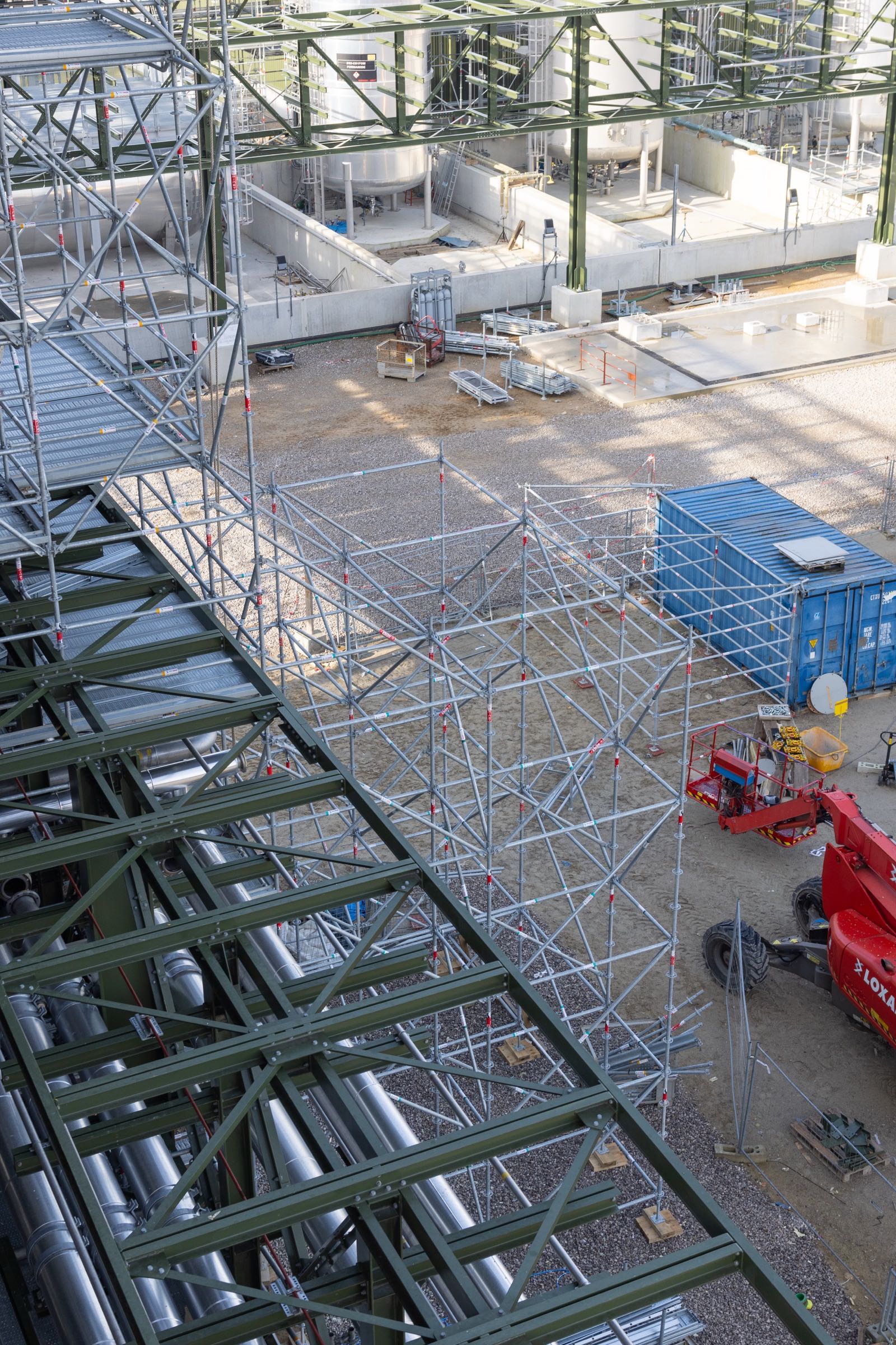 Structure d'échafaudage de grande hauteur pour le bâtiment
